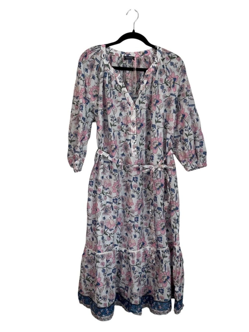 Vineyard Vines Women's V-Neck Tie-Waist Cover-Up in Thalia Floral Sz M NWT